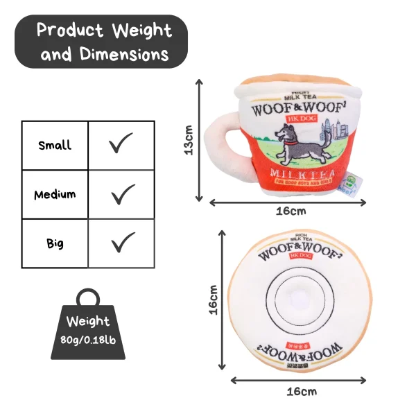 MilkTea10_1800x1800 Woof² Meow²-Woof² | 香港茶餐廳85折組合「港式奶茶 + 菠蘿油毛絨寵物玩具」