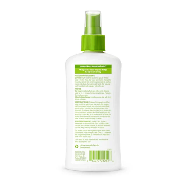 BG-01252InsectRepellent6oz2 Bliss & Bless-babyganics 天然幼兒驅蚊噴霧 DEET-Free 6oz