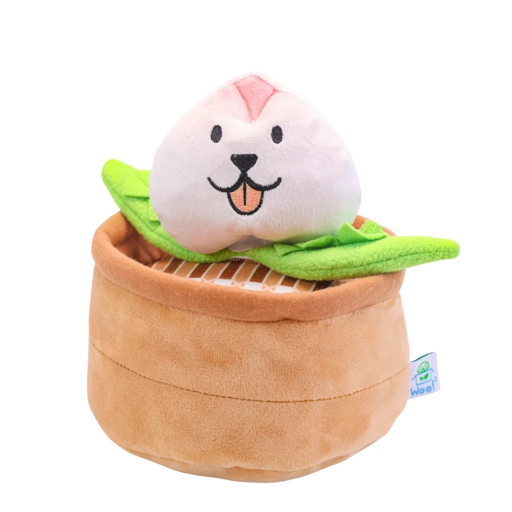 Woof² Meow²-Woof² | 中式生日壽桃三合一藏食寵物毛絨玩具