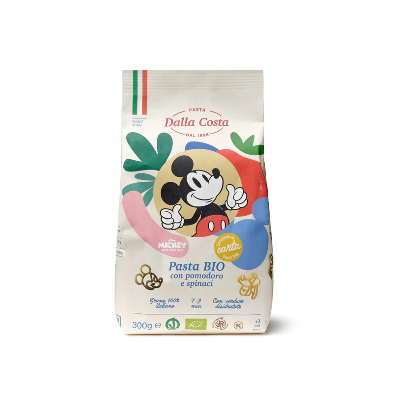 Bliss & Bless-Dalla Costa 有機卡通意粉 (蕃茄菠菜) 300g - 米奇