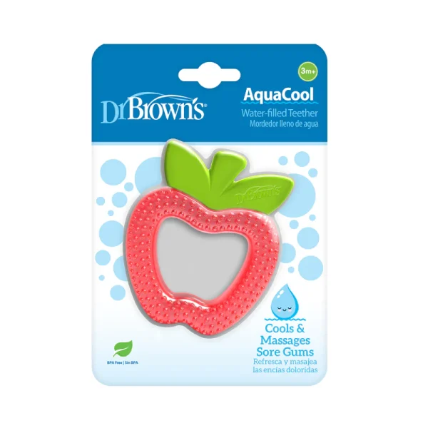 DR-TE028AquaCool_Water-filled_Teether_Apple_1-Pack Bliss & Bless-Dr. Brown's AquaCool 清涼水牙膠 - 蘋果