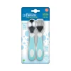 DR-TF027_Pkg_F_Soft_Grip_Spoon_and_Fork_Teal_Set_L Bliss & Bless-Dr. Brown's 軟手柄不鏽鋼圓邊叉匙套裝