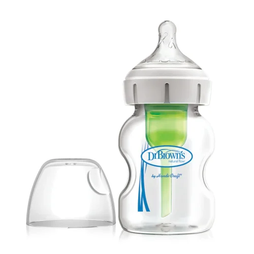 DR-WB51700Options__Glass_Product_Options_Wide-Neck_GLASS_5oz_150ml_1-pack Bliss & Bless-Dr. Brown's Options+ 仿母乳排氣奶樽 - 玻璃 5oz
