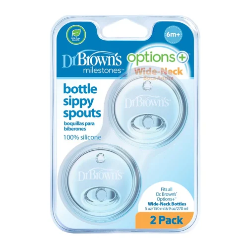 DR-WR200_Pkg_F_Options_Wide-Neck_Sippy_Spout_2-pack_L Bliss & Bless-Dr. Brown's Options+ 軟吸咀兩個裝