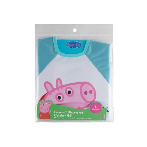 Bliss & Bless-PEPPA PIG 長袖連袋防水罩衣 6M - George