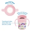 Web_Store_Listing_Cheers360_Cup_with_handles_7oz_200ml_pink_jungle_Feature2-alt_English Bliss & Bless-Dr. Brown's 森林樂園 360 度連蓋防漏雙柄學習杯 7oz - 粉紅