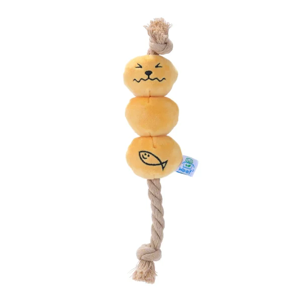 Woof_Curry_Fishball_Soft_Plush_Rope_Pet_Pull_Toy_1_1800x1800 Woof² Meow²-Woof² | 香港街頭小食85折組合「雞蛋仔/格仔餅 + 咖喱魚蛋毛絨寵物玩具」